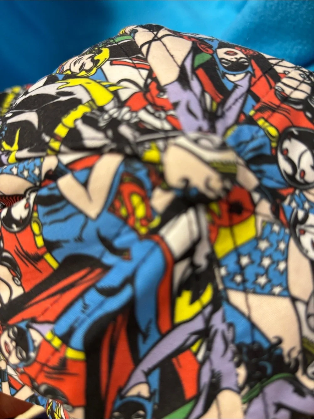 DC Comics Multicolor Women Superhero Panel Print Baseball Cap
